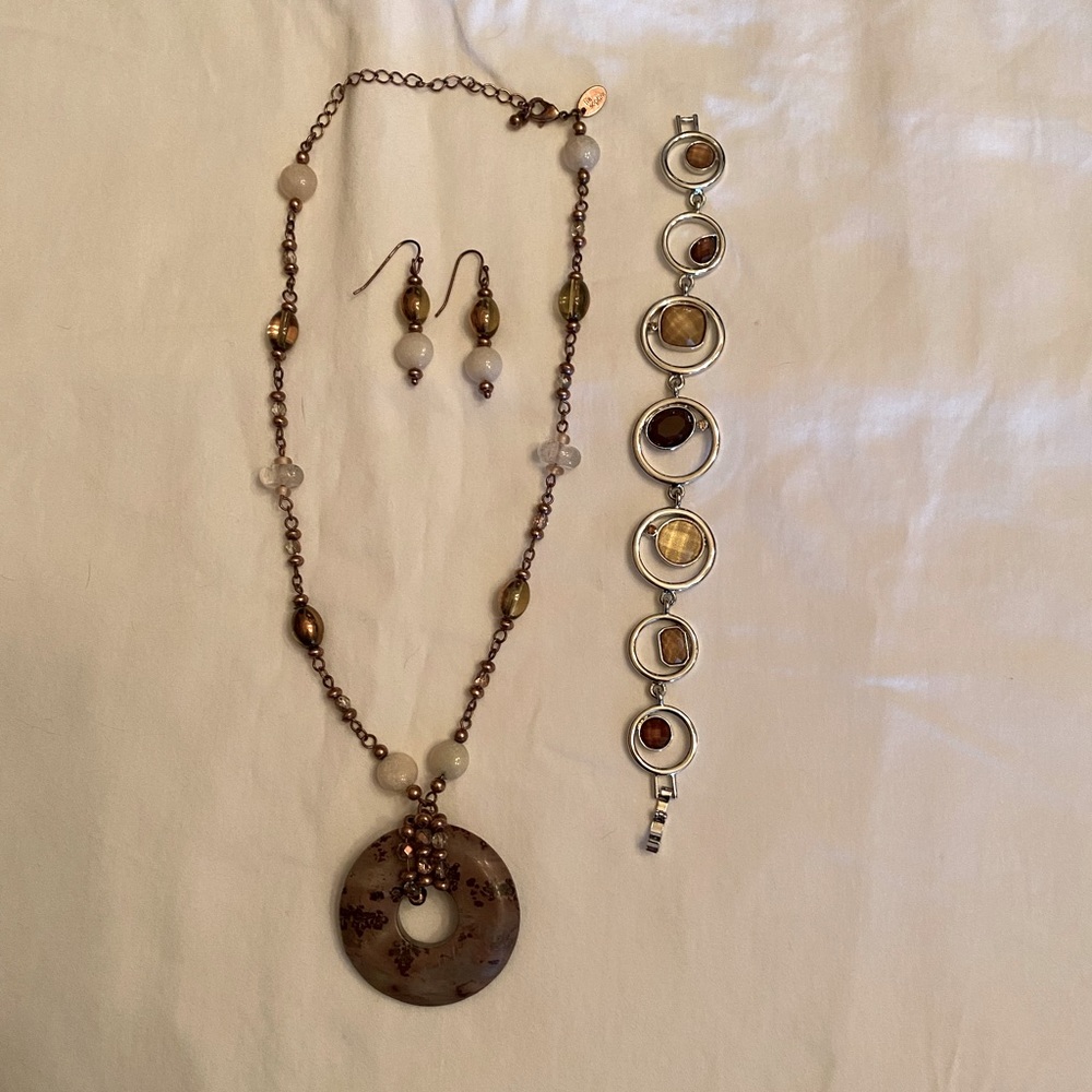 Lia Sophia Necklace, Earrings and Bracelet